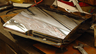 Chrome PS3 Slim Case Gives You a New Surface for Dust to Collect On